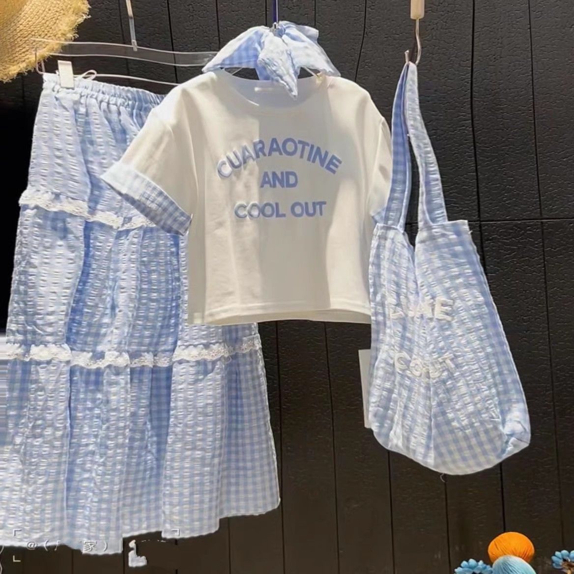 Girls Letter Skirt Summer Two-Piece Set – Baby & Children's Outfits – Image 3