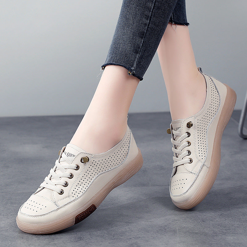 Women Korean Slip-On Hollow Out Shoes