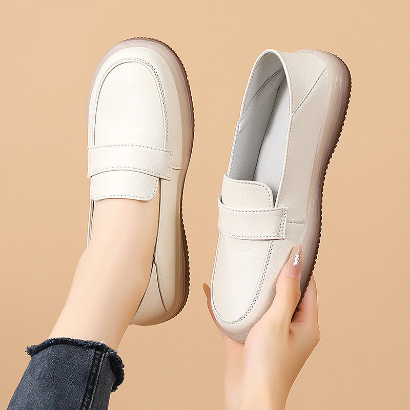 Women Leather Soft Sole Casual Loafers