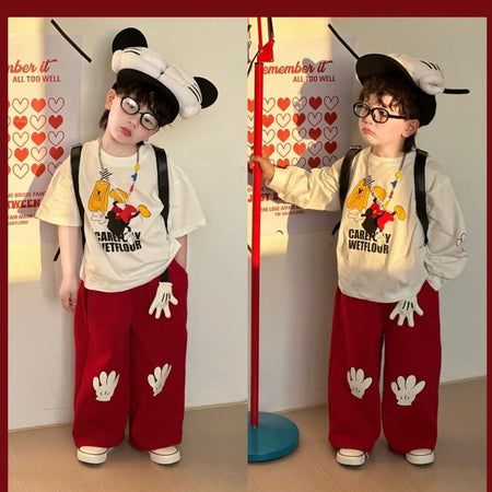 Baby Boy Cartoon Pants Summer Two-Piece Set – Baby & Children's Outfits – Image 2
