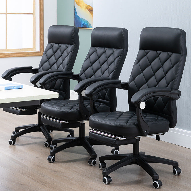 The Artisan Executive – Leather Art Office Chair | Reclining Swivel & Study Seat