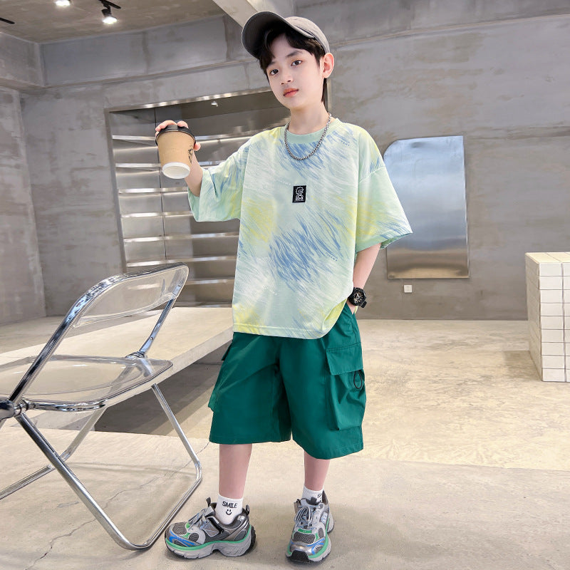 Boys Colorful Sports Shorts Summer Set – Baby & Children's Outfits – Image 2