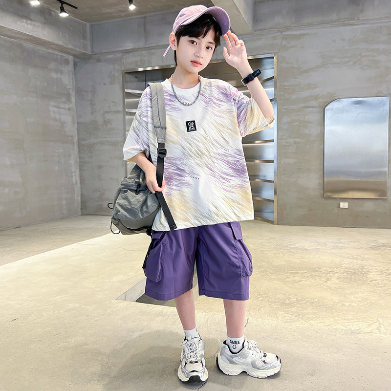 Boys Colorful Sports Shorts Summer Set – Baby & Children's Outfits – Image 3