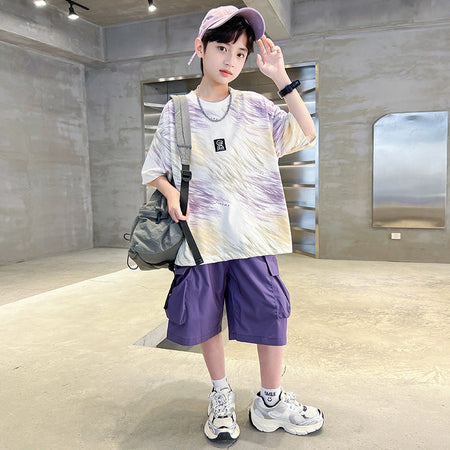 Boys Colorful Sports Shorts Summer Set – Baby & Children's Outfits – Image 3