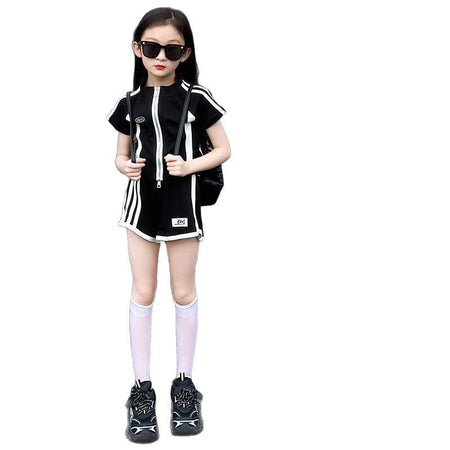 Girls Striped Shorts Summer Two-Piece Set – Baby & Children's Outfits – Image 5