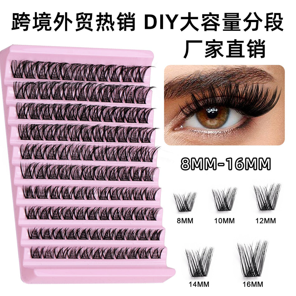 DIY Cluster False Eyelashes Set – Thick & Natural Look