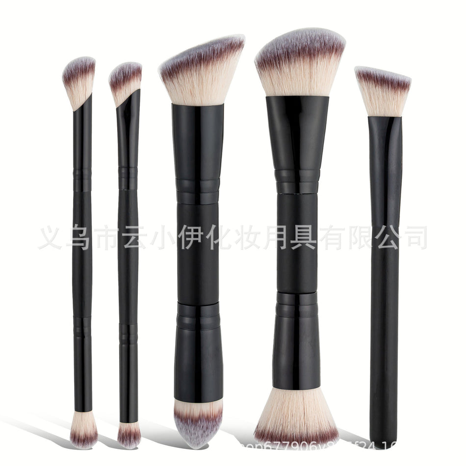 Double-Headed Makeup Brush Set – Soft Foundation Tool