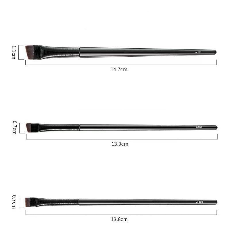 A101-A103 Makeup Brush Set – Eyeliner & Eyebrow Tools