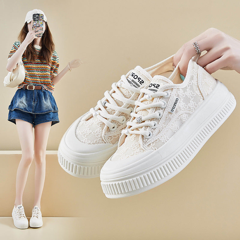 Women’s Mesh Canvas Sneakers 2026 Breathable