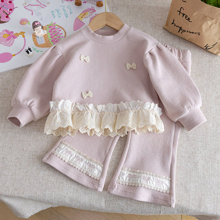 Girls Autumn Long Sleeve Set – Casual Two-Piece – Outfit Sets – Image 1