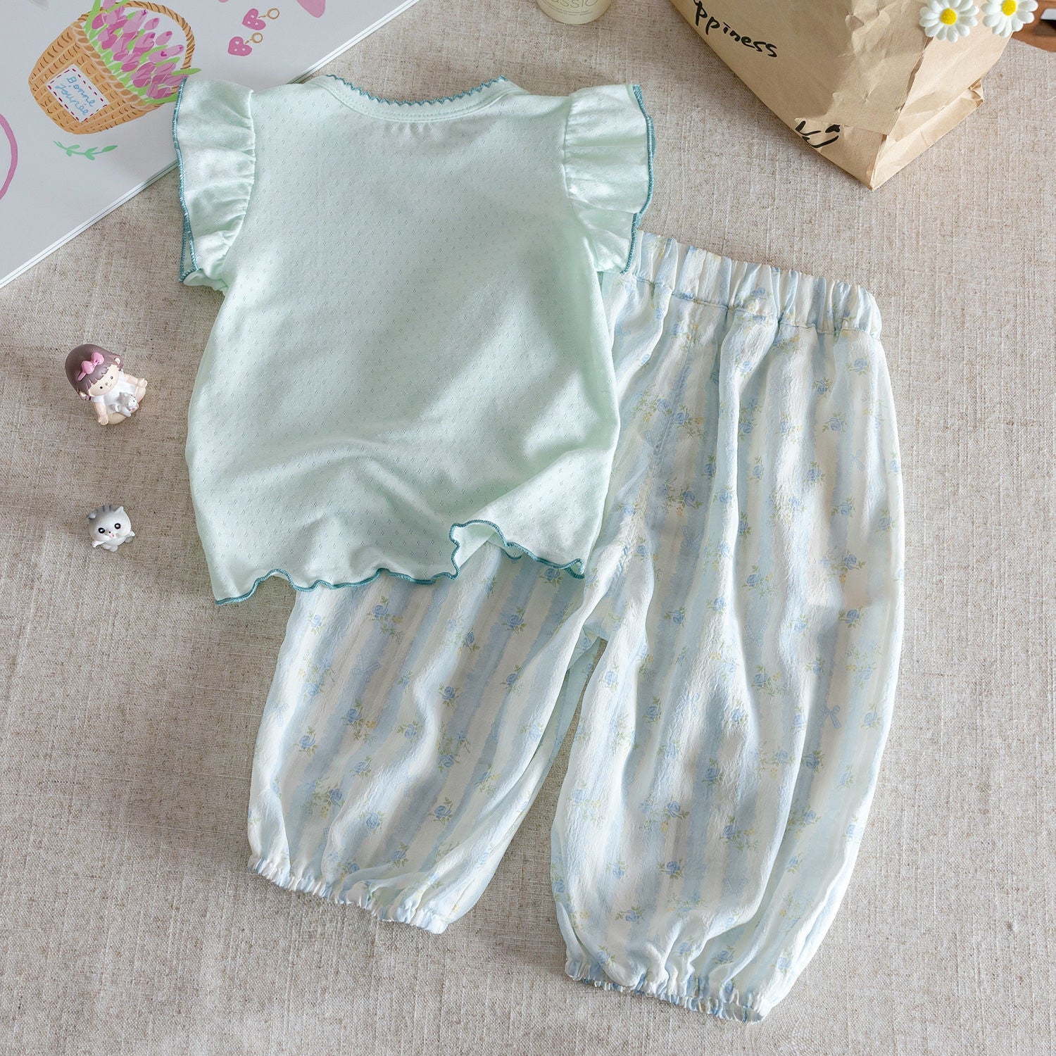 Girls Cute Korean Summer Set – Fashion Two-Piece – Outfit Sets – Image 2