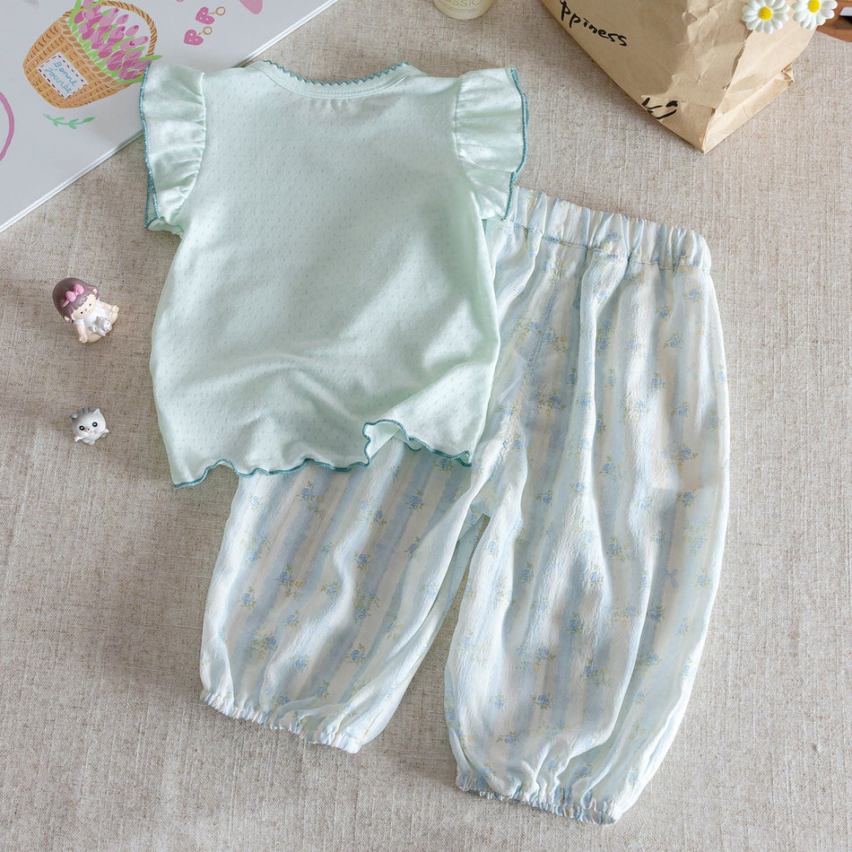 Girls Cute Korean Summer Set – Fashion Two-Piece – Outfit Sets – Image 2