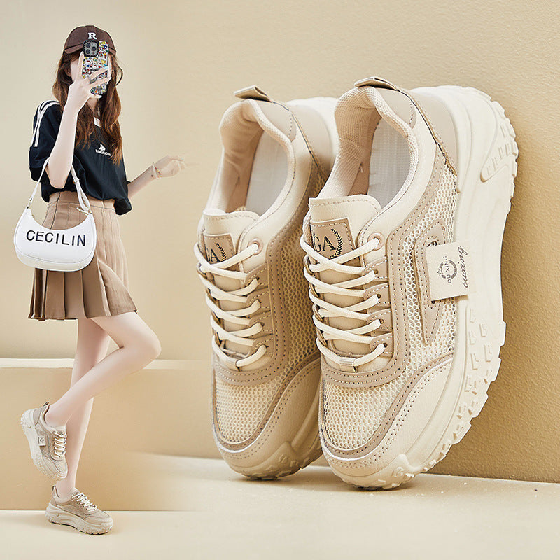 Korean Dad Sneakers Women 2026 Summer Mesh