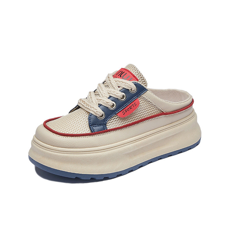 Korean Half Loafer White Sneakers Women 2026