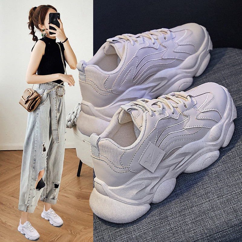 Korean Dad Shoes Women 2026 Breathable Sneakers