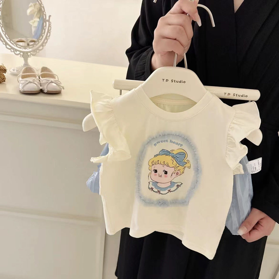 Baby Girls Summer Cartoon Outfit Set 2026 – Baby & Children's Outfits – Image 2