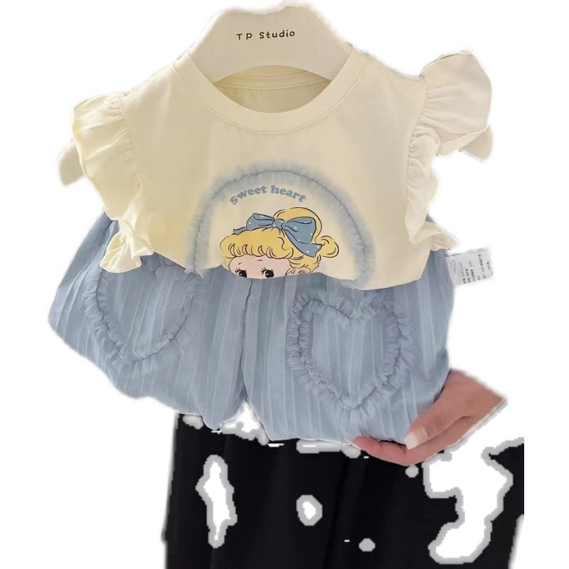 Baby Girls Summer Cartoon Outfit Set 2026 – Baby & Children's Outfits – Image 5
