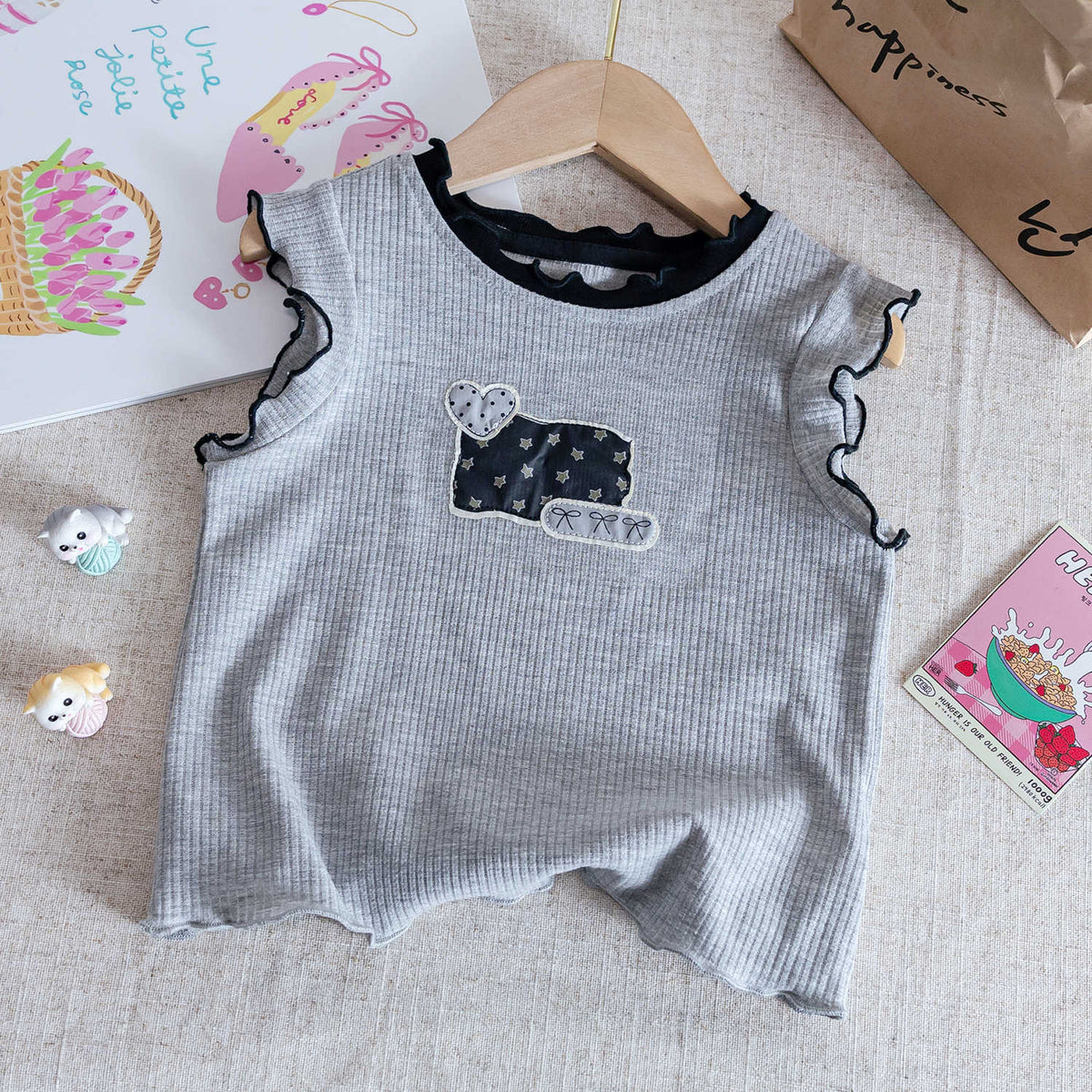 Baby Girls Korean Summer Vest Top & Polka Skirt Set – Baby & Children's Outfits – Image 3