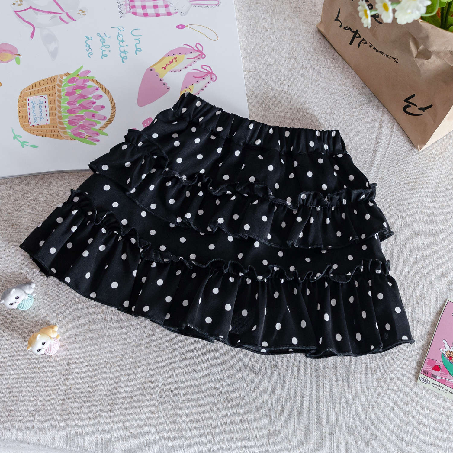 Baby Girls Korean Summer Vest Top & Polka Skirt Set – Baby & Children's Outfits – Image 4