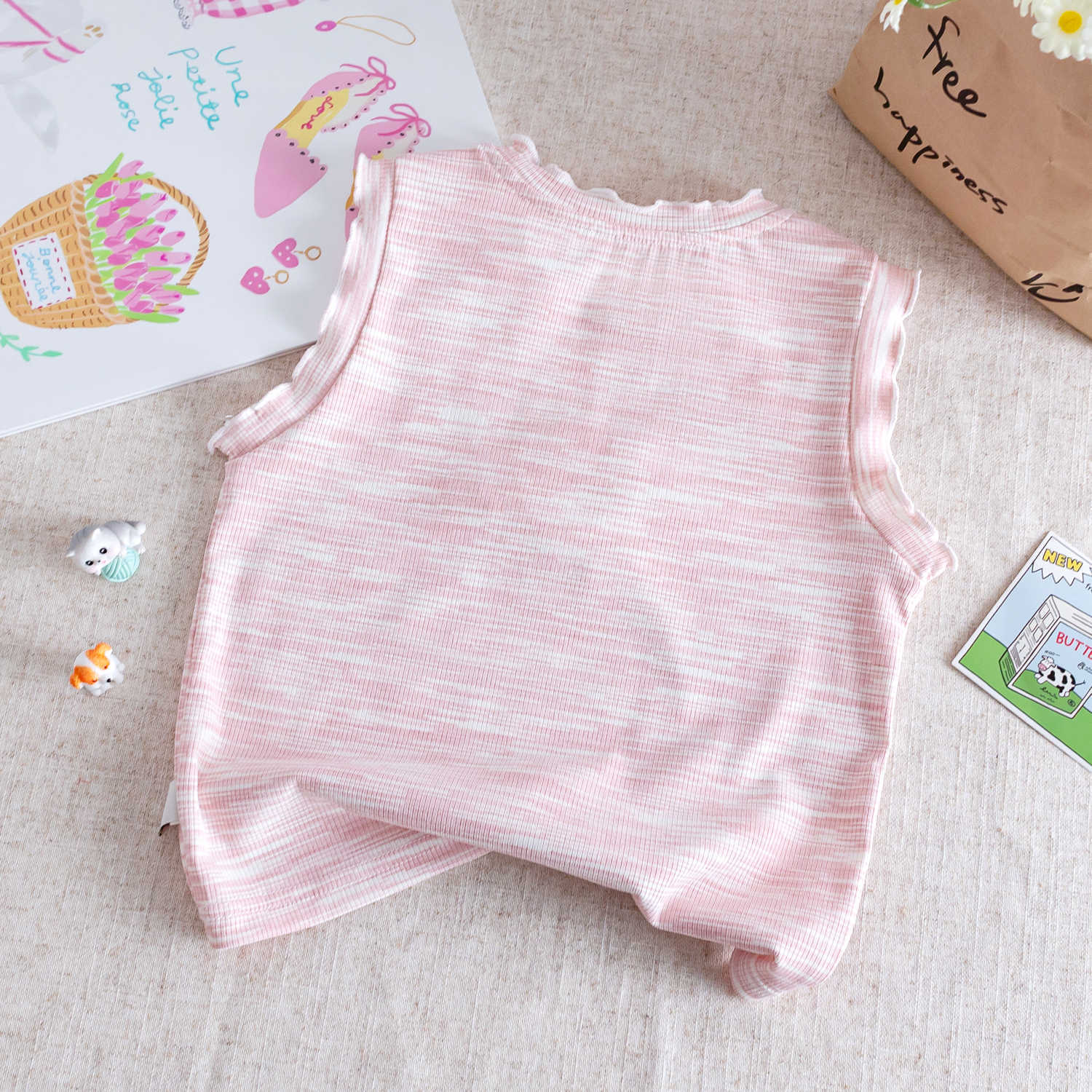 Girls Summer Lace Vest Top & Printed Shorts Set – Baby & Children's Outfits – Image 4