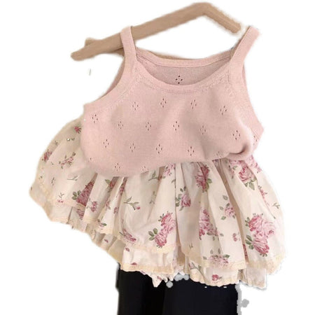 Baby Girls Rose Bud Suspender Shorts Set – Baby & Children's Outfits – Image 5