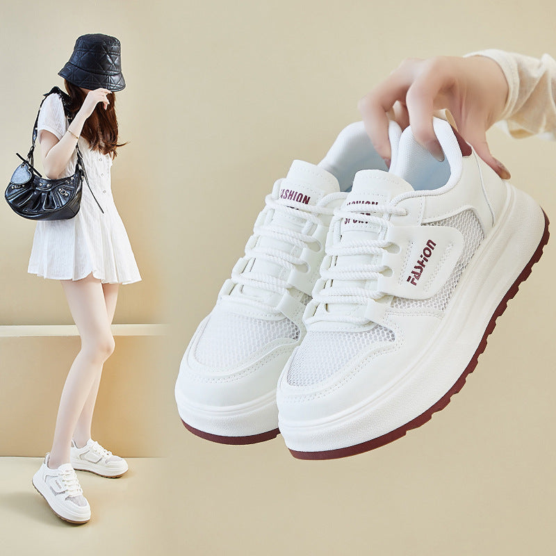Korean Small White Sneakers Women 2025 Summer