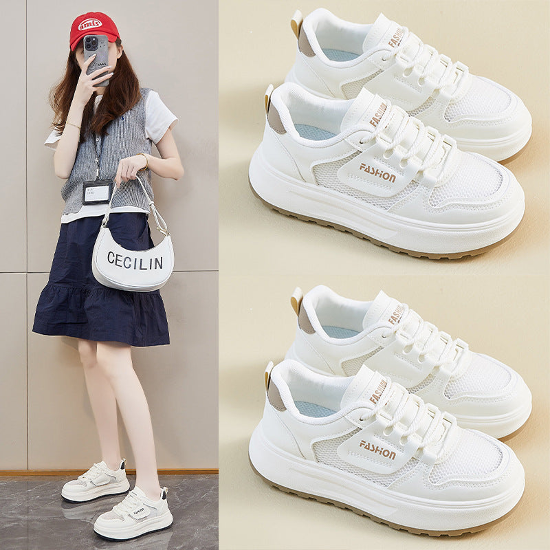 Korean Small White Sneakers Women 2025 Summer