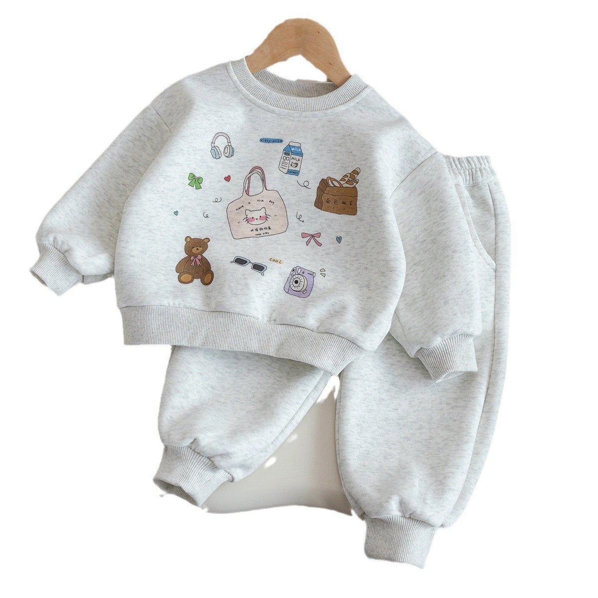 Baby Girls Cartoon Sweatshirt Set Spring Autumn 2025 – Baby & Children's Outfits – Image 5