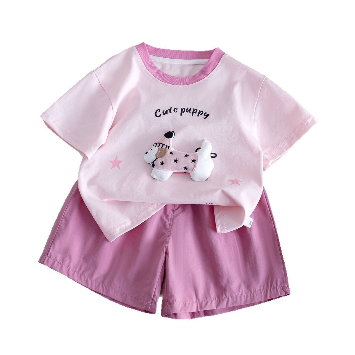 Baby Girls Cartoon Summer Top & Shorts Set – Baby & Children's Outfits – Image 5