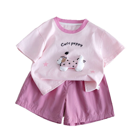Baby Girls Cartoon Summer Top & Shorts Set – Baby & Children's Outfits – Image 5