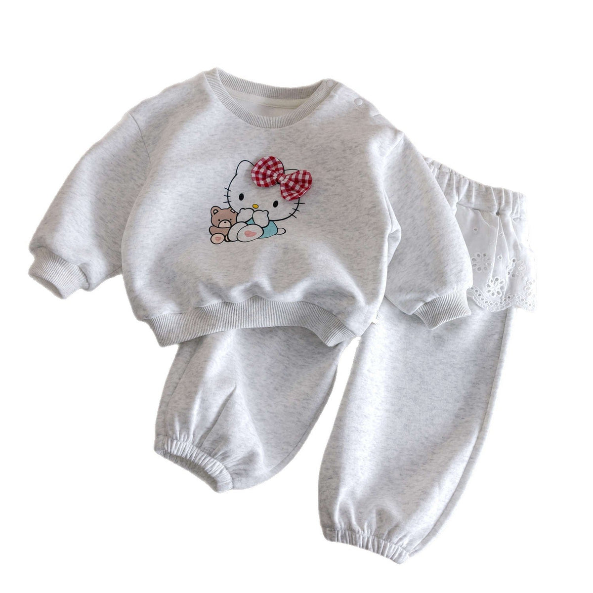 Baby Girls Cartoon Sweatshirt & Lace Pants Set 2025 Autumn – Baby & Children's Outfits – Image 5