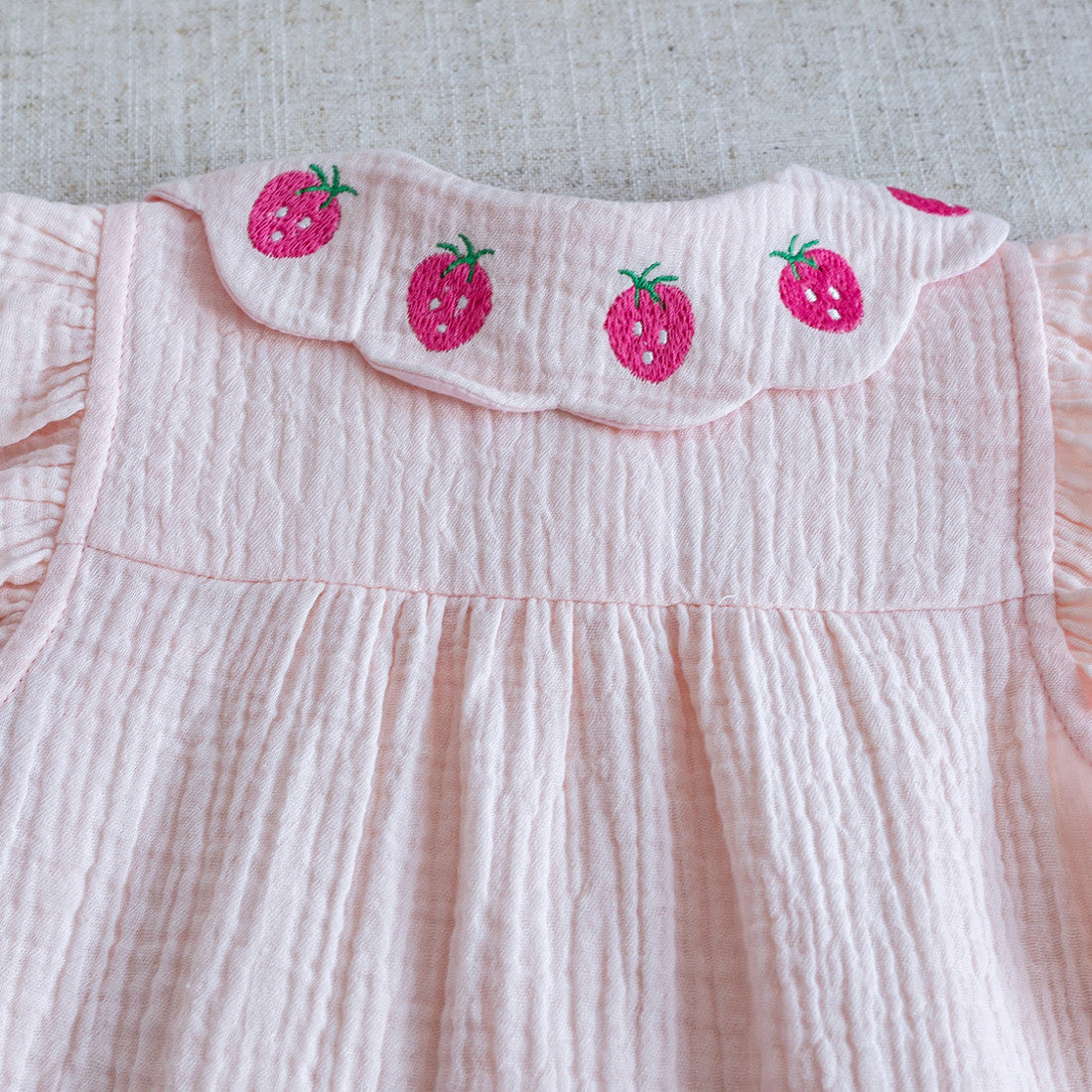 Baby Girls Korean Strawberry Lace Shirt & Shorts Set – Baby & Children's Outfits – Image 4