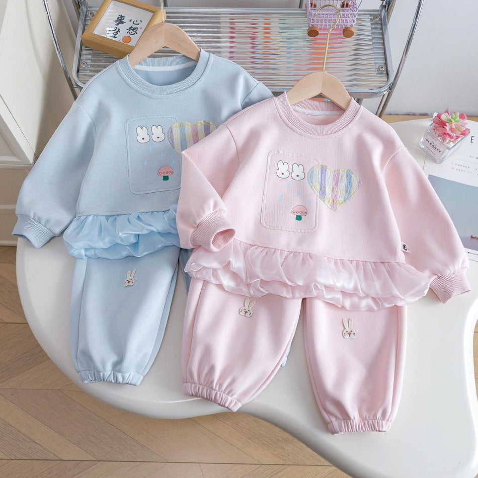 Baby Girls Western Sweatshirt & Sweatpants Set – Baby & Children's Outfits – Image 1