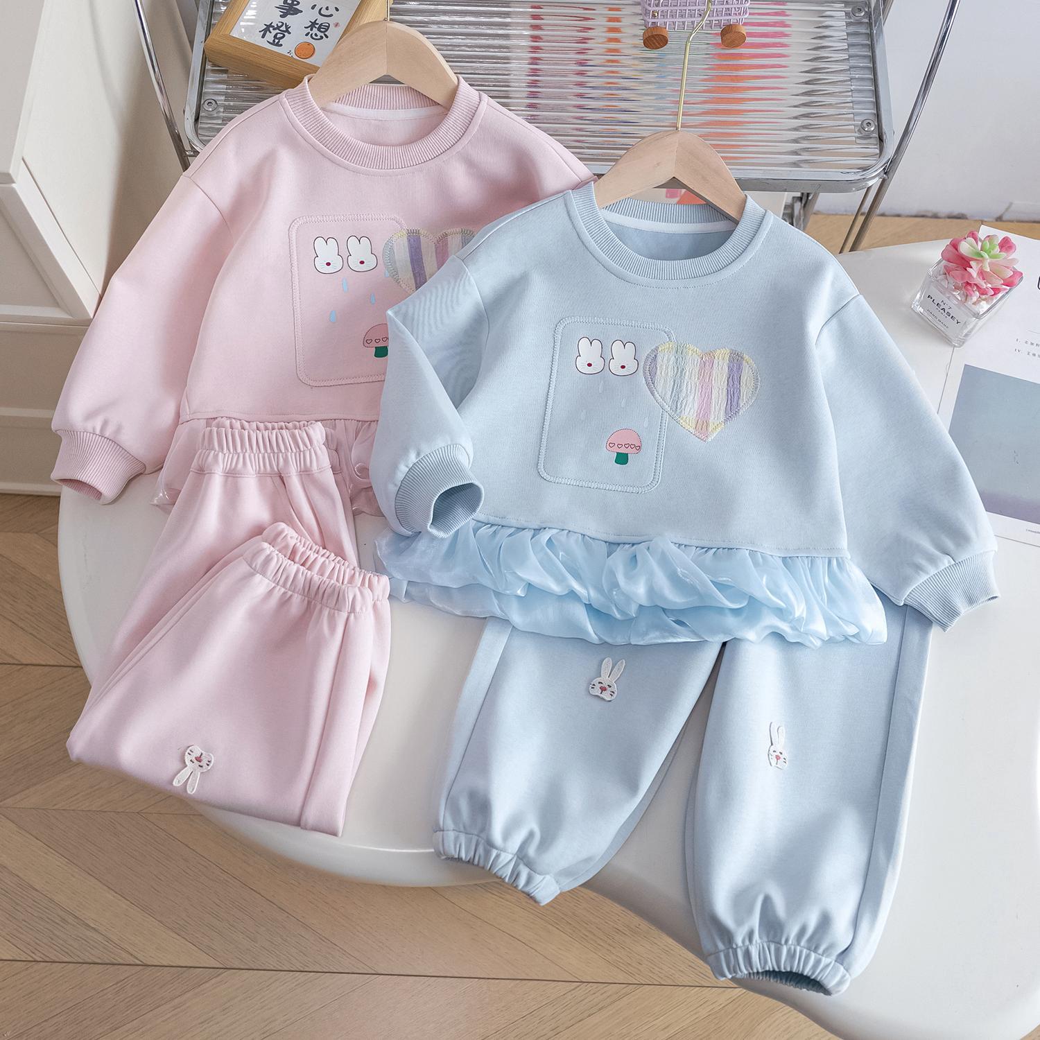 Baby Girls Western Sweatshirt & Sweatpants Set – Baby & Children's Outfits – Image 2