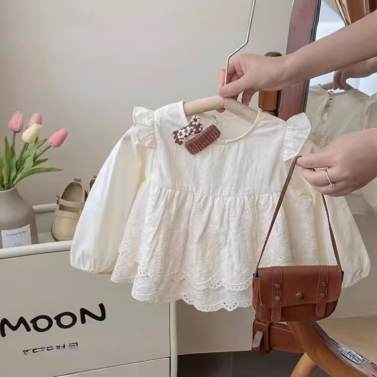 Baby Girls Lace Shirt Autumn Suit Set – Baby & Children's Outfits – Image 4