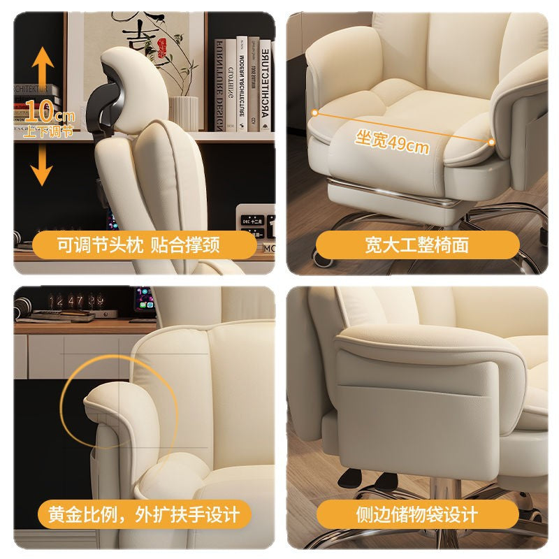 The Sovereign-Elite – Light Luxury Business Sofa & Executive