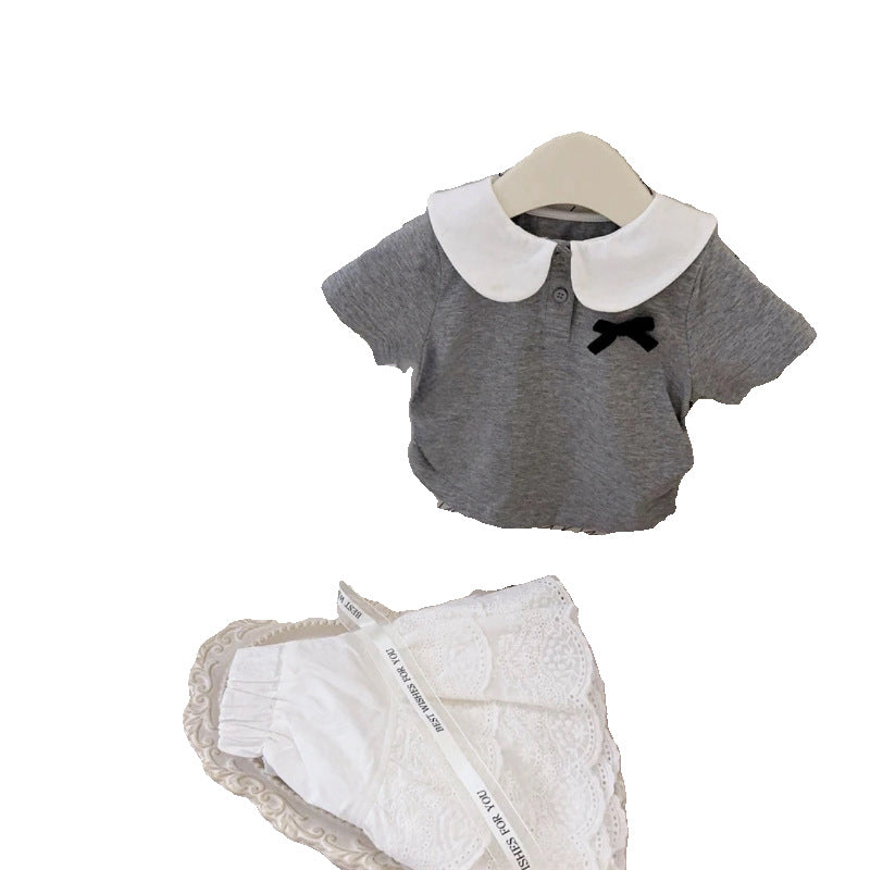 Baby Girls Doll Collar Top & Cake Skirt Set – Baby & Children's Outfits – Image 5