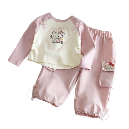 Baby Girls Cartoon Long Sleeve Autumn Suit Set – Baby & Children's Outfits – Image 5