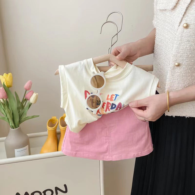 Baby Girls Korean Summer Skirt Set Casual – Baby & Children's Outfits – Image 2