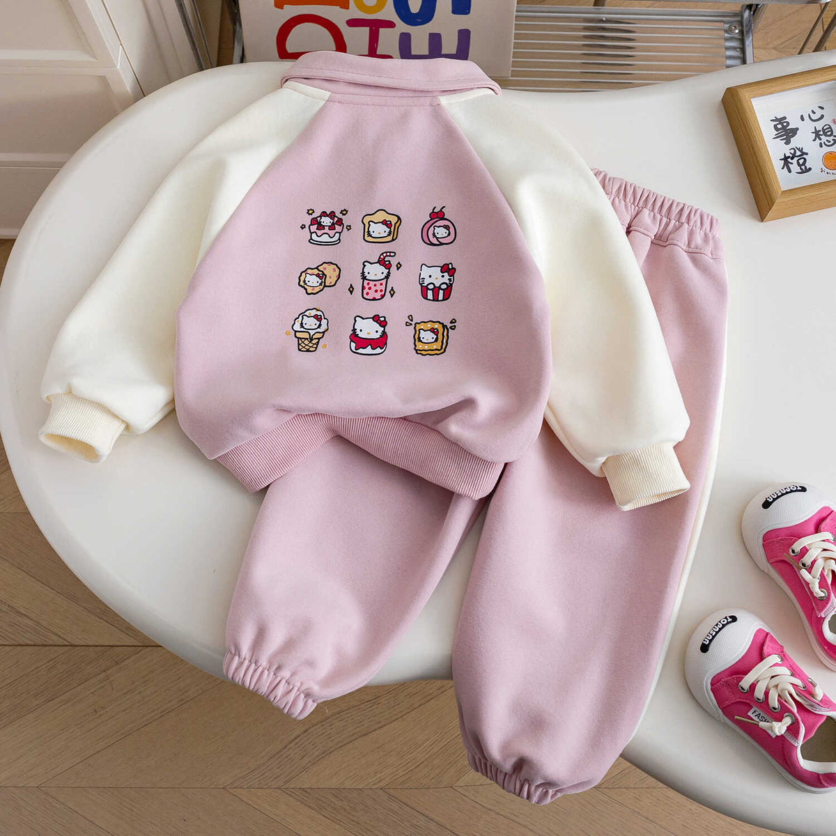 Baby Girls Sports Sweatshirt & Pants Set Autumn – Baby & Children's Outfits – Image 2