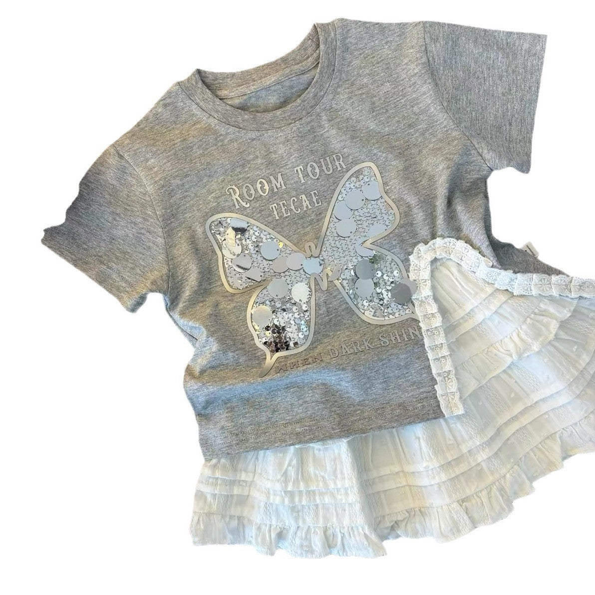 Baby Girls Sequin Butterfly Skirt Set – Baby & Children's Outfits – Image 5