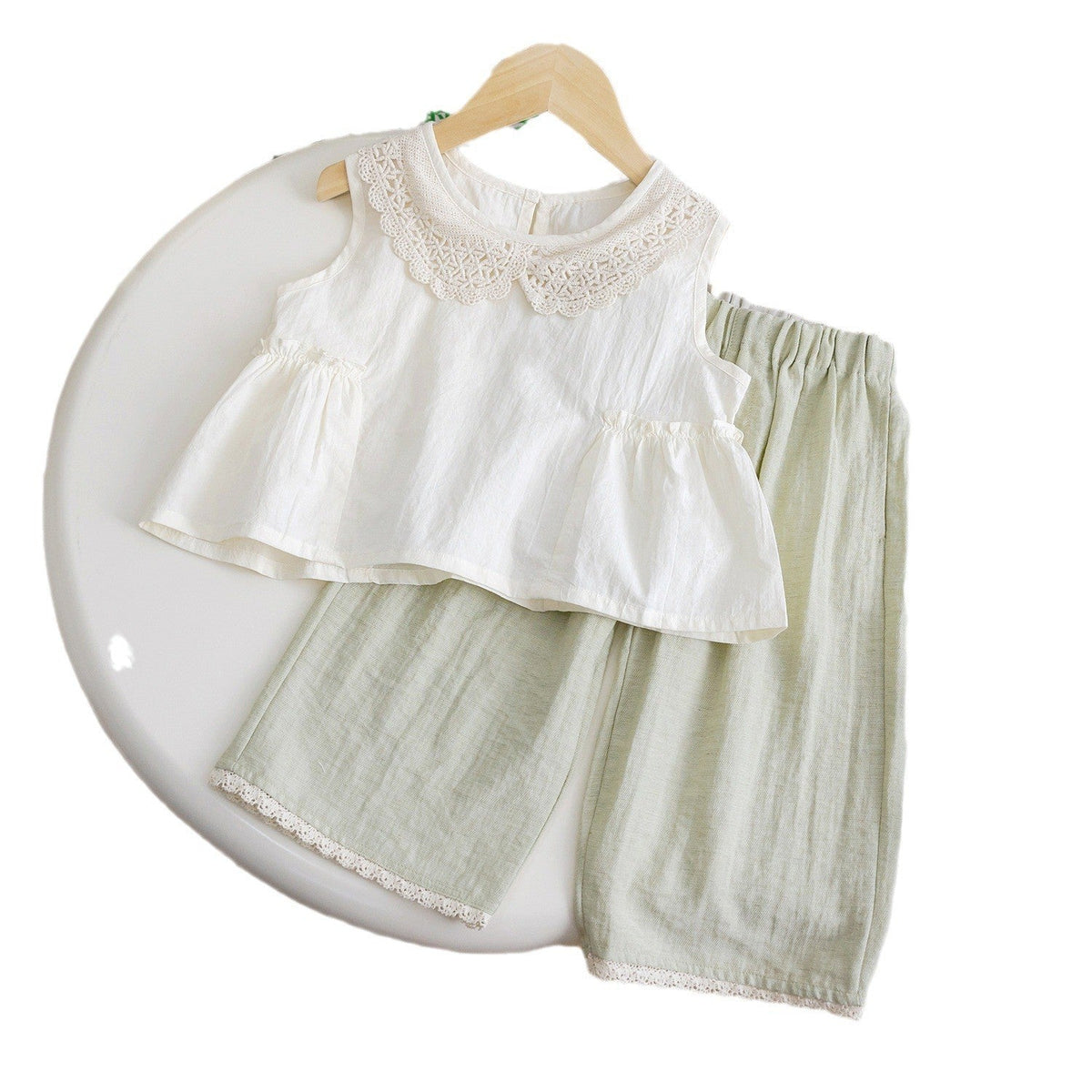 Baby Girls Sleeveless Vest & Pants Set Summer – Baby & Children's Outfits – Image 5
