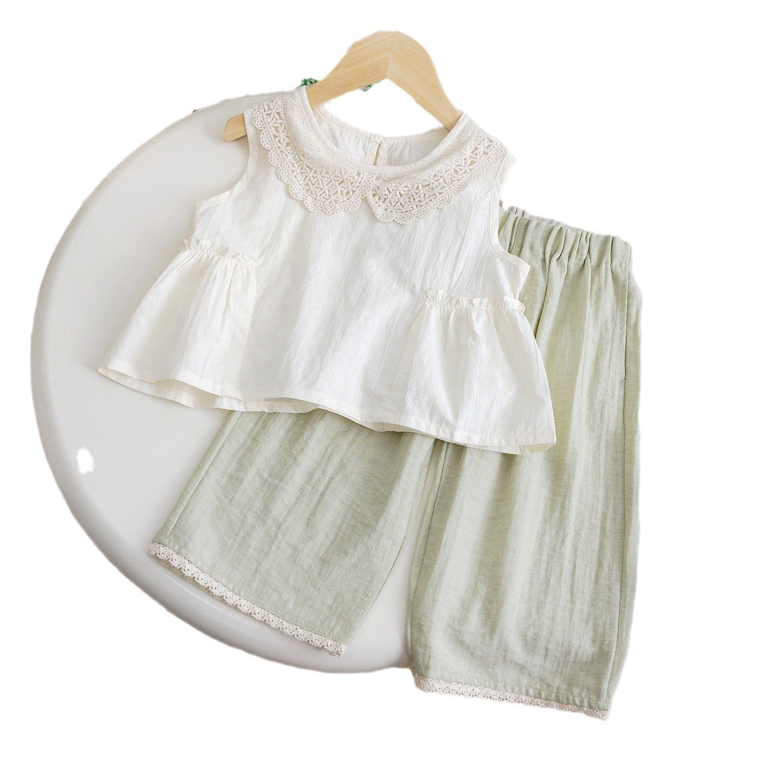 Baby Girls Sleeveless Vest & Pants Set Summer – Baby & Children's Outfits – Image 5