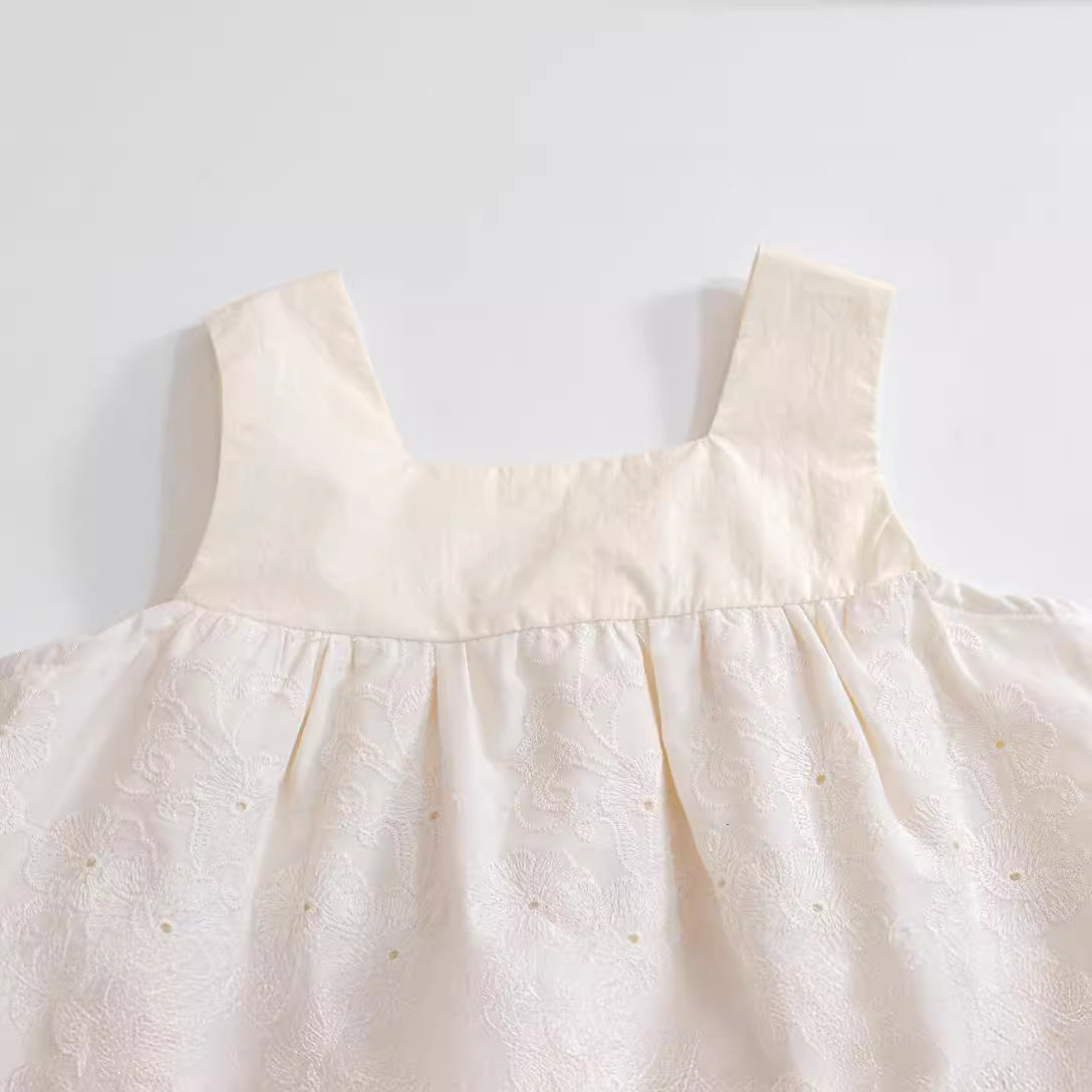 Baby Girls Lace Sling Doll Shirt & Flower Pants Set – Baby & Children's Outfits – Image 3