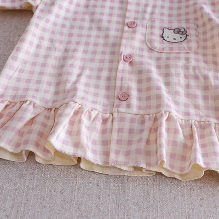 Baby Girls Korean Cartoon Pajama Set Spring Autumn – Pajamas – Image 4