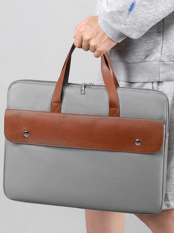 15.6 Inch Solid Color Laptop Bag Briefcase