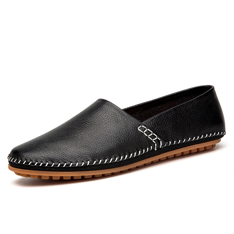 White men's formal shoes - leather dress shoes for office and business occasions