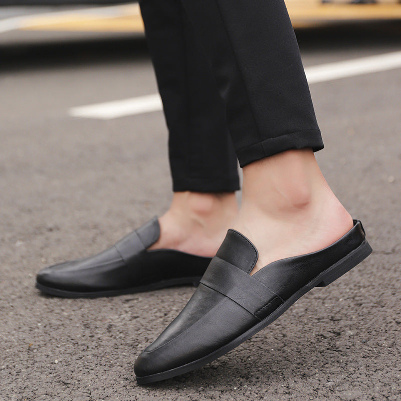 Black men's formal shoes - leather dress shoes for office and business occasions