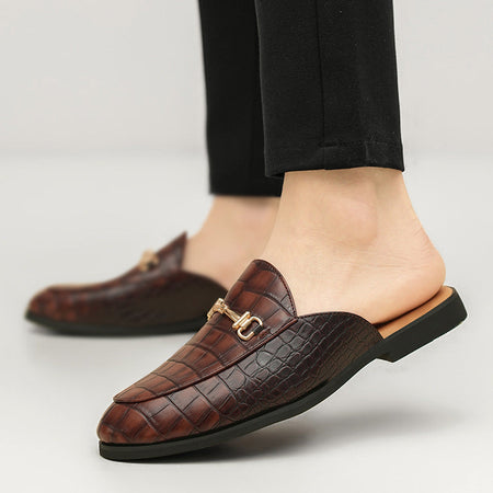 Black men's formal shoes - leather dress shoes for office and business occasions