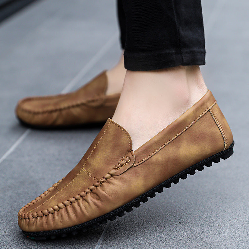 Black men's formal shoes - leather dress shoes for office and business occasions